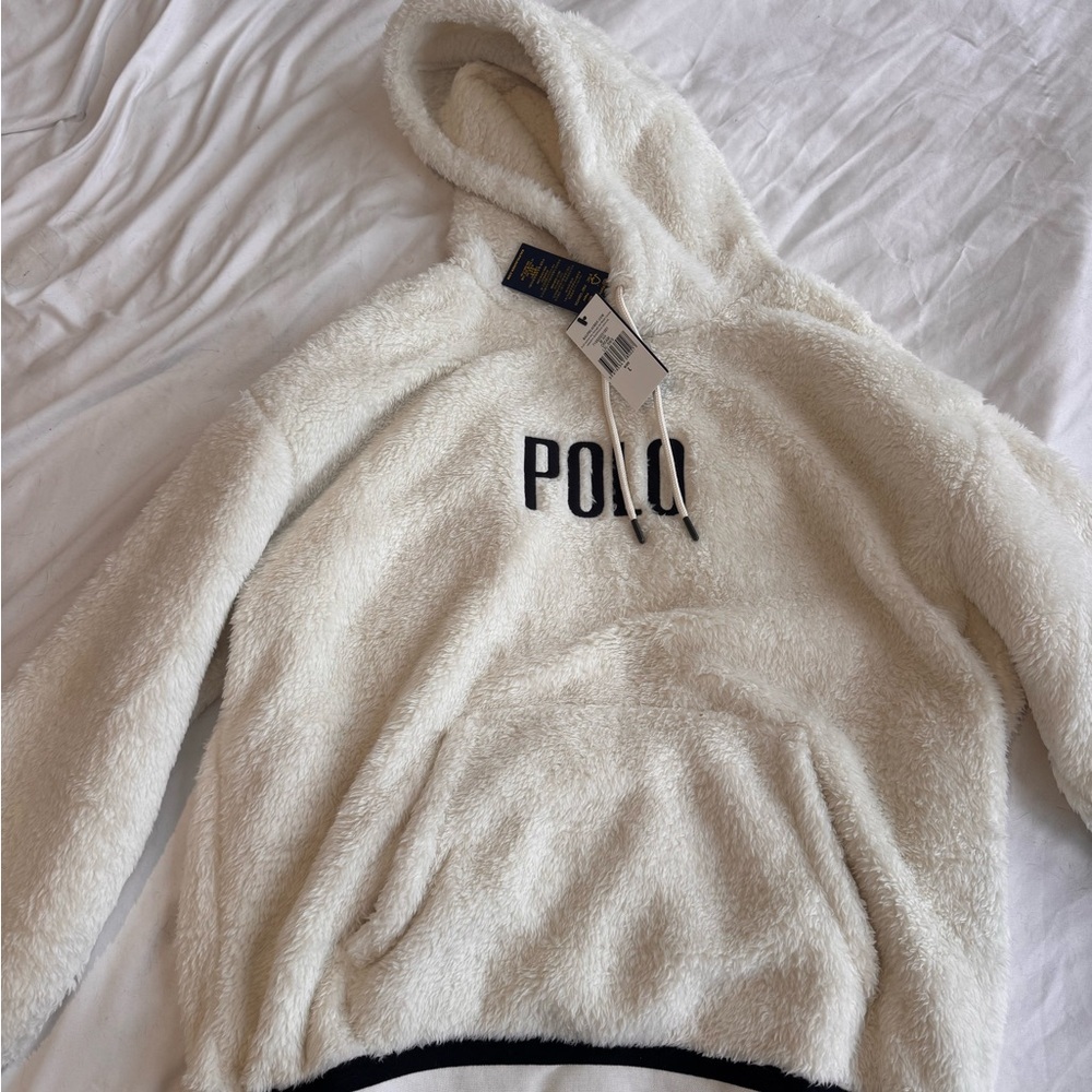 Ralph Lauren Men's Cream Hoodie Sweater